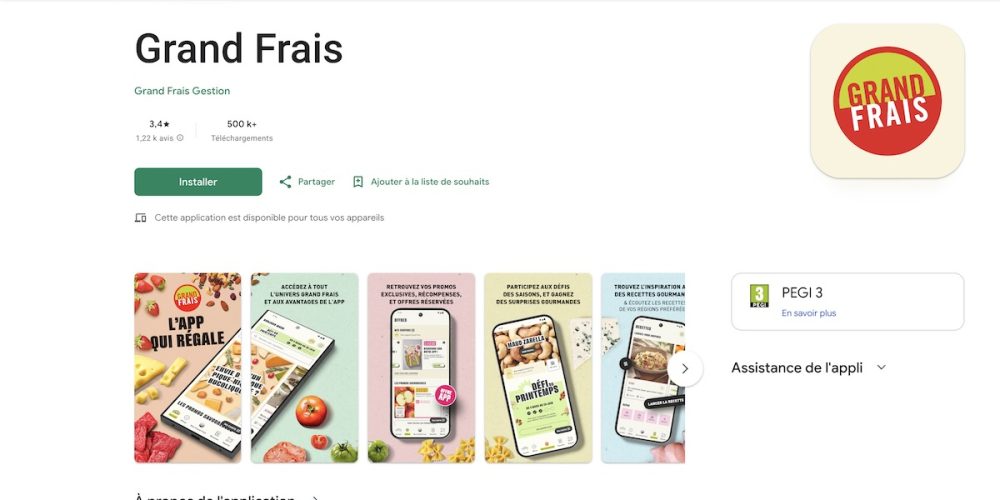 Pourquoi l&rsquo;application Grand Frais connaît un succès d&rsquo;un million de téléchargements en France
