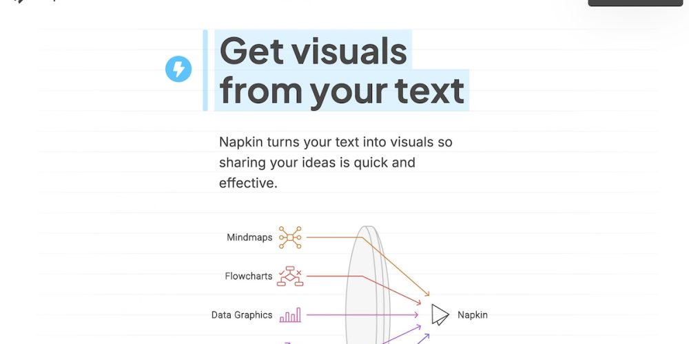 Napkin AI : l&rsquo;outil IA pour générer des idées visuelles à partir de votre texte