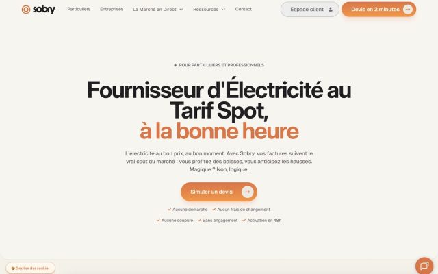 Sobry, le fournisseur d&rsquo;énergie innovant qui veut vous faire découvrir le vrai prix de l&rsquo;électricité